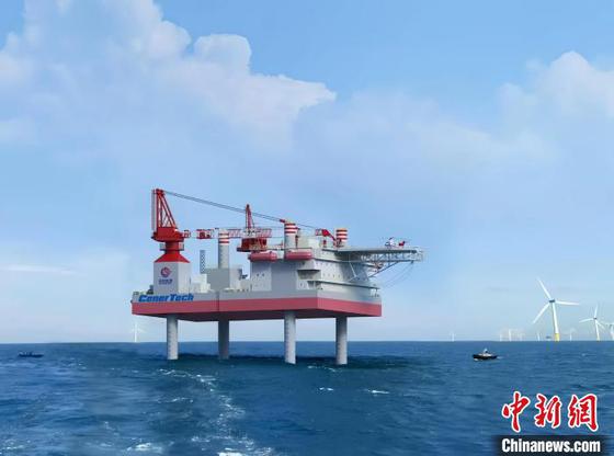 全球首座海上移动式油田措施平台“增产一号”日前开工建造。（中海油能源发展股份有限公司供图）