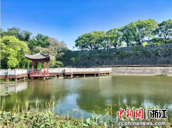 招宝山湿地公园一景。宁波市生态环境局镇海分局供图