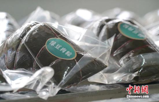 图为绿豆肉粽。横州市融媒体中心供图