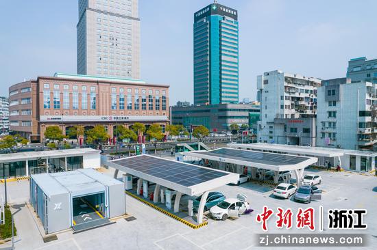 菱池综合能源驿站。 宁波环保集团 供图 菱池综合能源驿站。 宁波环保集团 供图