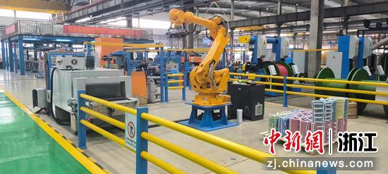 物产中大元通电缆生产车间。物产中大元通电缆供图 物产中大元通电缆生产车间。物产中大元通电缆供图