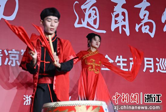 图为:安全巡讲巡演活动现场。 中新社记者 王刚 摄