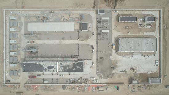 中电建沙雅升压汇集站。 中电建沙雅升压汇集站。