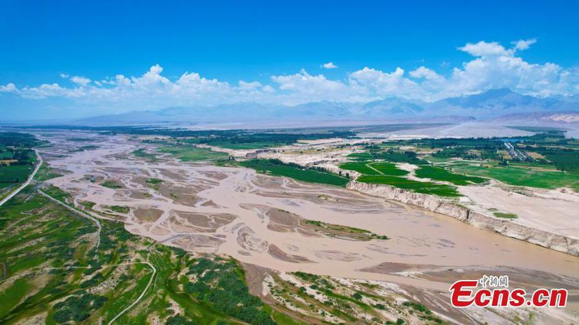Picturesque landscape of Tuoshigan River National Wetland Park in Wushi County of Aksu Prefecture, northwest China's Xinjiang Uyghur Autonomous Region, June 23, 2025. (Photo/VCG) Picturesque landscape of Tuoshigan River National Wetland Park in Wushi County of Aksu Prefecture, northwest China's Xinjiang Uyghur Autonomous Region, June 23, 2025. (Photo/VCG)