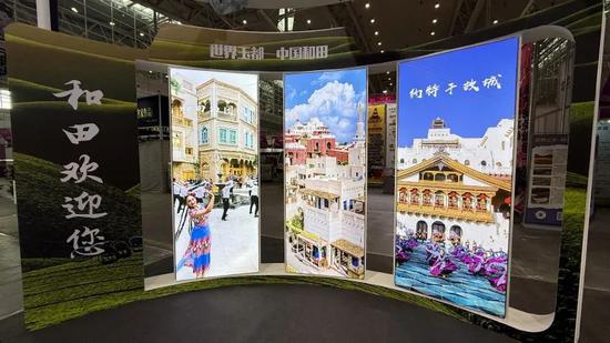 亚博会和田展馆准备安排妥当
！800余种特征产品行将冷艳露脸