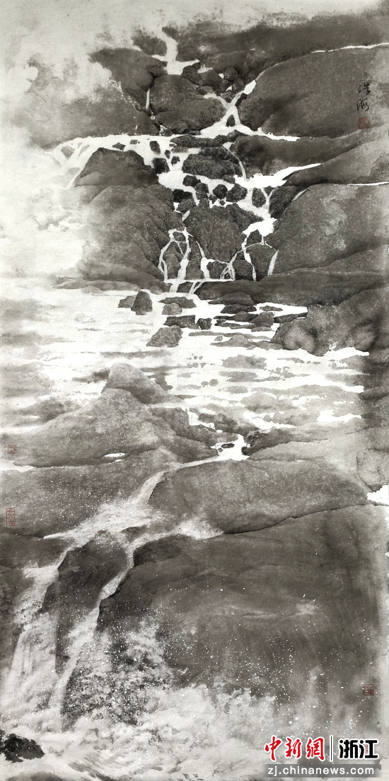 《问渠那得清如许》
134×66 cm