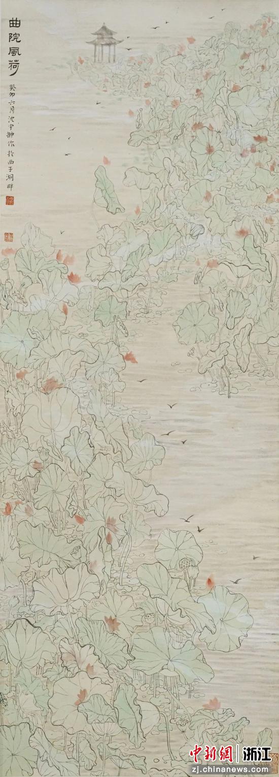 《曲院风荷》

69×25 cm