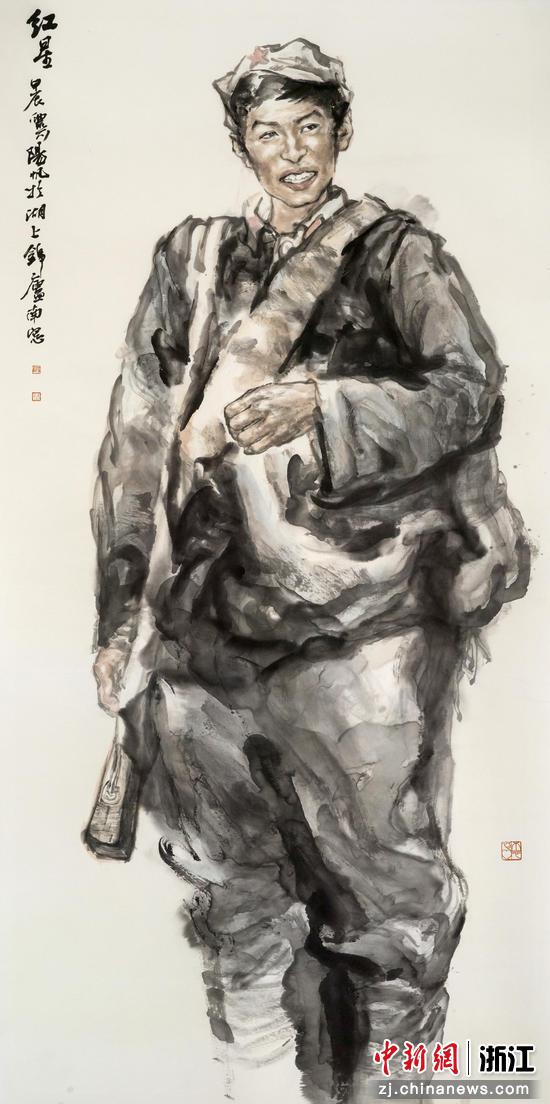 《红星》

136×68 cm