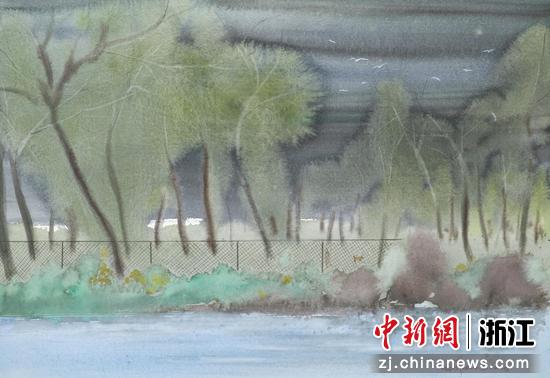 《静气清心在此中》
34×50 cm