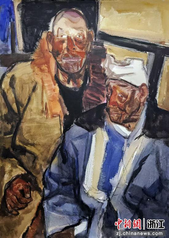 《黄河岸边的种树人》

106×75 cm