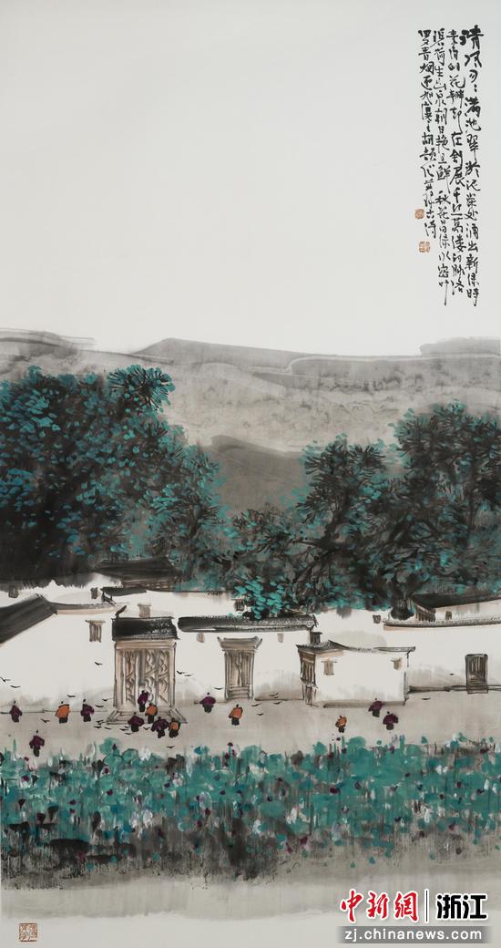 《清风习习》

136×68 cm