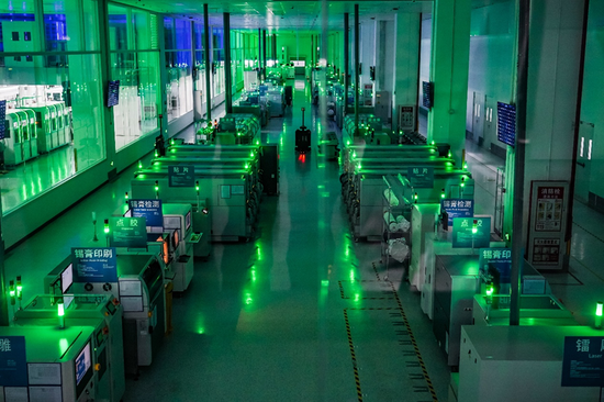 联想天津产业园的生产车间