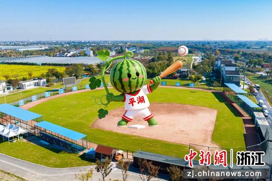 “瓜哥”在林埭镇棒球基地。周页文 供图