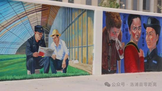 “警民一家亲”主题墙绘4