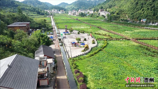 土河村航拍大景。习水县融媒体中心供图 土河村航拍大景。习水县融媒体中心供图