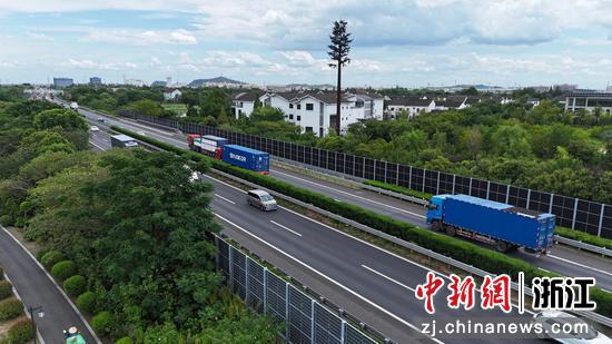 申嘉湖高速湖州东互通。湖州管理中心 供图 申嘉湖高速湖州东互通。湖州管理中心 供图