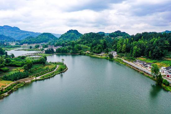 遵义市湄潭县大溪沟生态清洁型小流域治理成效 。潘希来 摄 遵义市湄潭县大溪沟生态清洁型小流域治理成效 。潘希来 摄