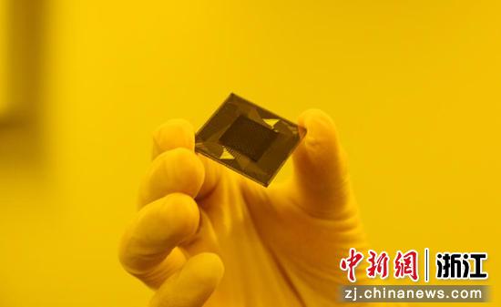 “天目2号”超导量子芯片。逻辑比特科技供图 “天目2号”超导量子芯片。逻辑比特科技供图