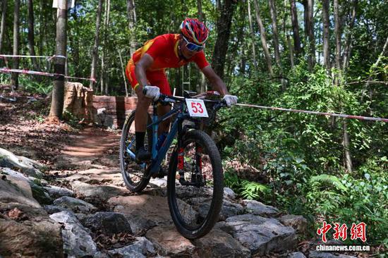 8月30日，越野赛比赛现场。 赛事组委会供图