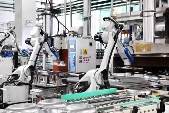 宁波联通助力三禾厨具打造5G工厂。