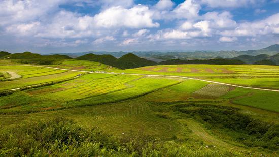 贵州省毕节市威宁自治县板底乡小流域治理。(威宁自治县水务局供图) 贵州省毕节市威宁自治县板底乡小流域治理。(威宁自治县水务局供图)