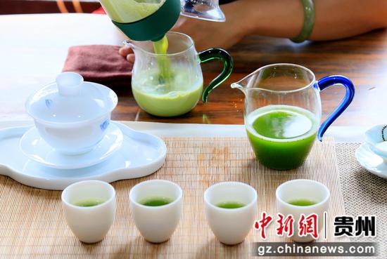 凤冈锌硒抹茶新茶饮。饶云 摄 凤冈锌硒抹茶新茶饮。饶云 摄