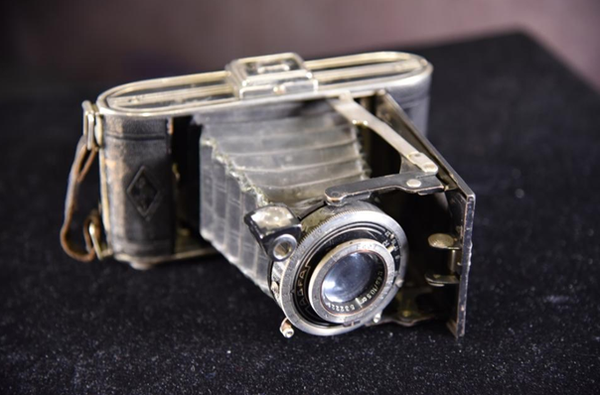 刘仲明使用过的相机。沈阳“九•一八”历史博物馆
