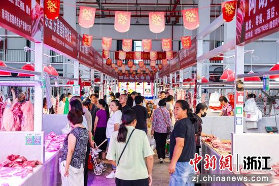 南浔新农都农产品批发市场。浙江新农都集团 供图 南浔新农都农产品批发市场。浙江新农都集团 供图