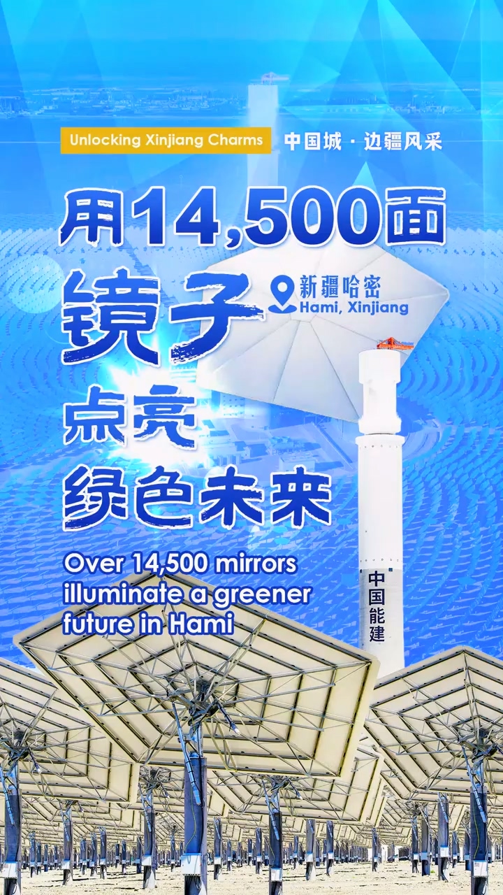 中国城·边疆风采丨哈密：用14500面镜子 点亮绿色未来