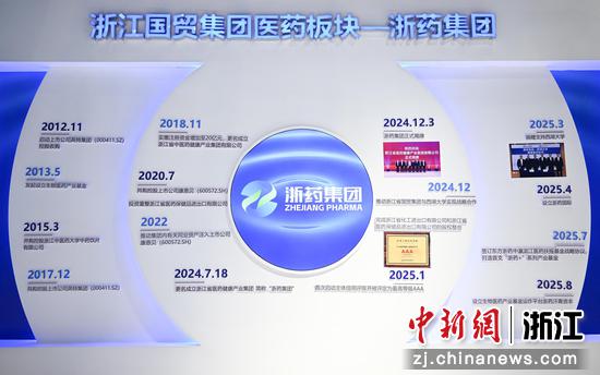 浙药集团展区。王刚 摄