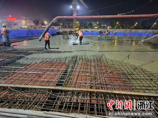 吴兴区项目建设现场。吴兴区传媒中心供图