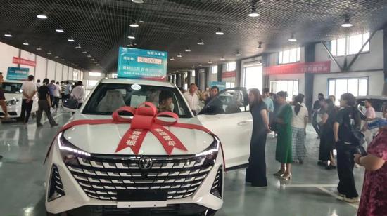 伽师县综合物流园农资、新能源车深受消费者喜爱 (2)