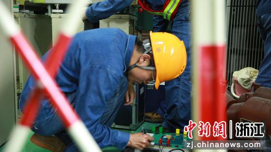 近日，永徐变改造工程现场。赵铭浩 供图