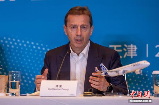 10月21日,空客首席执行官傅里在天津接受媒体采访。(空客供图) 10月21日,空客首席执行官傅里在天津接受媒体采访。(空客供图)