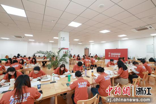 10月25日，比赛现场。（浙江省湖州市长兴县图书馆供图）