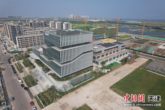 天津软件园D地块项目实景图。(中铁建工集团供图) 天津软件园D地块项目实景图。(中铁建工集团供图)