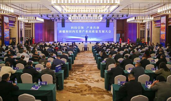 10月30日，新疆和田肉苁蓉产业高质量发展大会召开。 许晓龙 摄