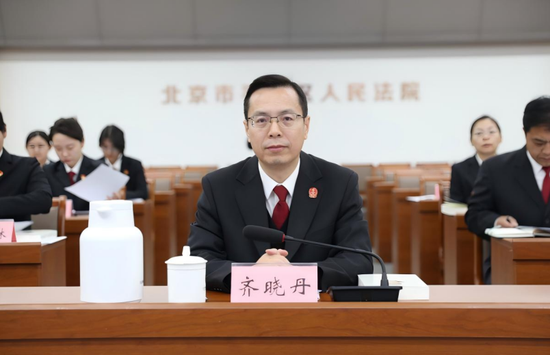 北京市平谷区人民法院主题党日联学共建活动会场。