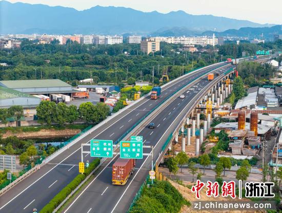 甬金改扩建金华段项目。浙高建公司 供图 甬金改扩建金华段项目。浙高建公司 供图
