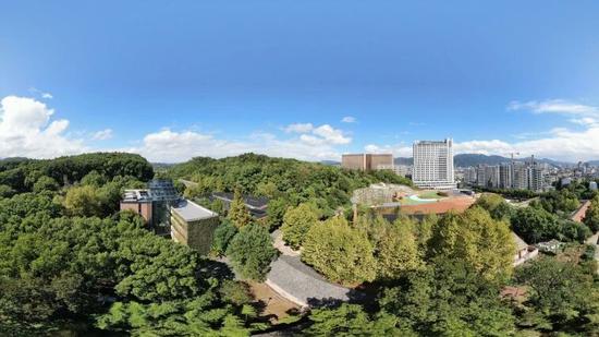 油泵厂园区航拍空景