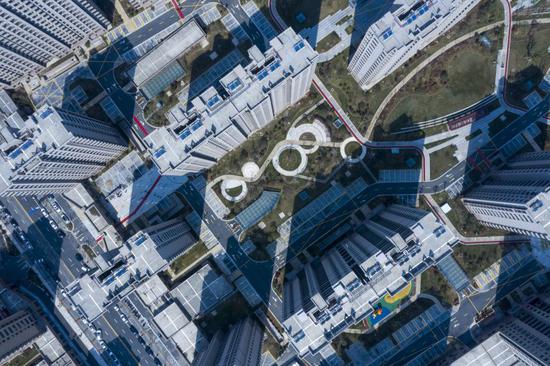 湾塘岚山的安置小区。