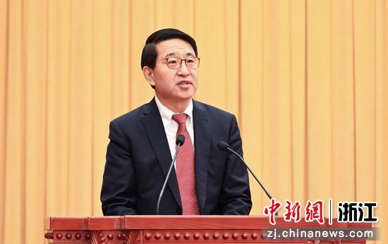 图为：新华三集团总裁兼首席执行官于英涛发言。中新社记者 王刚 摄