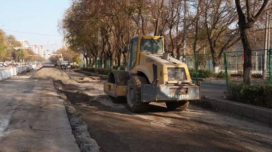 高昌路改造项目现场。关之悦 摄c