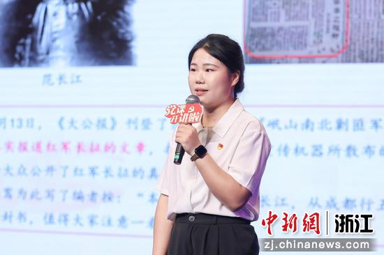 汤晓洁。 临平区融媒体中心供图 汤晓洁。 临平区融媒体中心供图