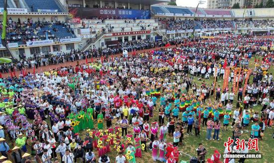 资料图为2025年云南“花超”现场。榕江融媒供图