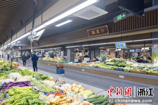 宁波市一农贸市场。宁波市市场监管局 供图 宁波市一农贸市场。宁波市市场监管局 供图