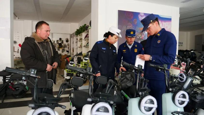 叶城县开展新国标电动自行车专项检查 全力守护群众出行安全