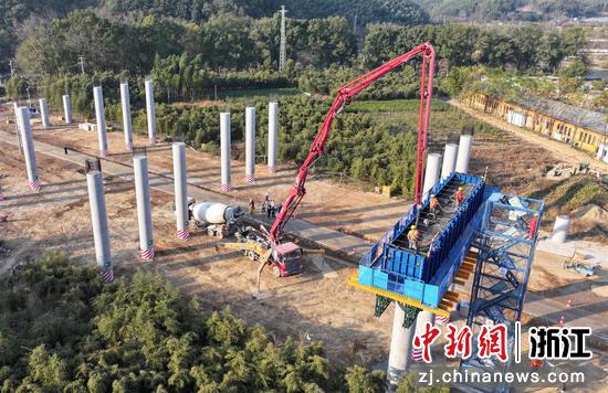 施工现场。 浙高建公司 供图 施工现场。 浙高建公司 供图