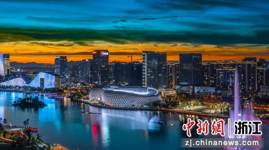 位于杭州钱塘的金沙湖。钱塘区委宣传部供图 位于杭州钱塘的金沙湖。钱塘区委宣传部供图