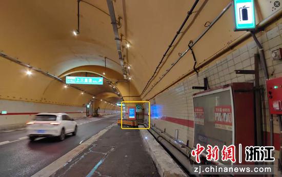 猫狸岭隧道紧急停车带系统。台州管理中心 供图 猫狸岭隧道紧急停车带系统。台州管理中心 供图